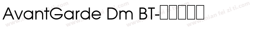 AvantGarde Dm BT字体转换